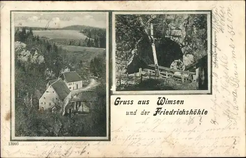 Ak Wimsen Hayingen auf der Schwäbischen Alb, Friedrichshöhle