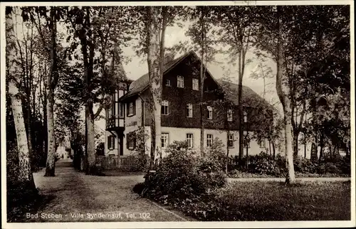 Ak Bad Steben im Frankenwald Bayern, Villa Synderhauf