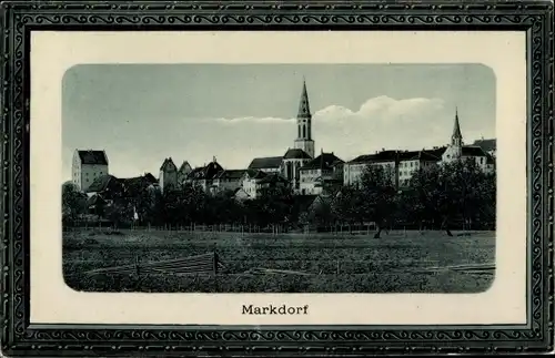 Ak Markdorf Bodenseekreis Baden, Teilansicht, Kirche