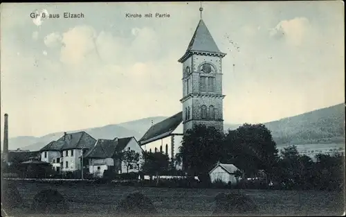 Ak Elzach im Schwarzwald, Kirche
