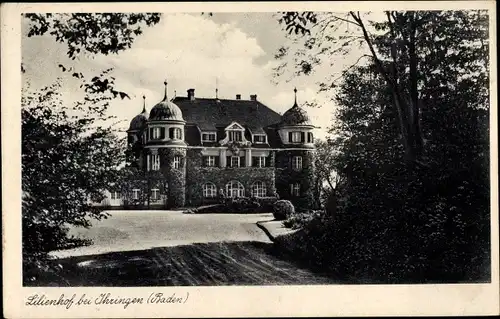 Ak Ihringen im Schwarzwald Baden, Schloss Lilienhof am Kaiserstuhl