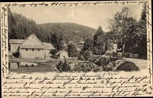 Ak Steinabad Bonndorf im Schwarzwald, Steinamühle