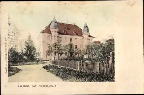 Ak Bonndorf im Schwarzwald, Schloss