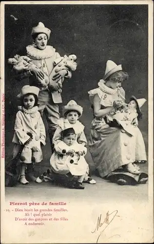 Ak Pierrot père de famille, Dieu benit les grandes familles