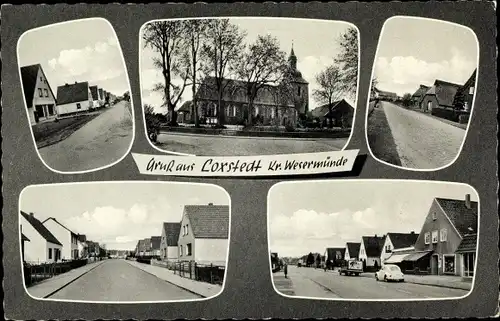 Ak Loxstedt in Niedersachsen, Straßenansichten, Kirche