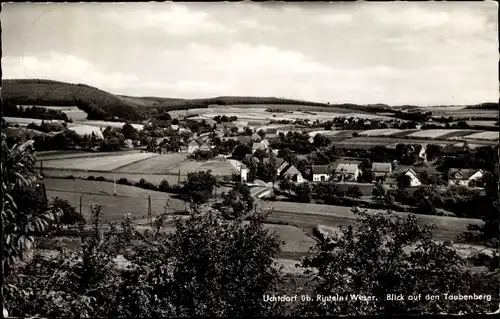 Ak Uchtdorf Rinteln an der Weser, Gesamtansicht, Taubenberg