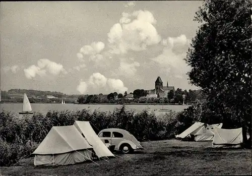 Ak Ratzeburg im Herzogtum Lauenburg, Camping am See