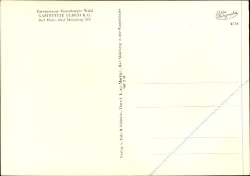 Ak Horn Bad Meinberg im Teutoburger Wald Westfalen, Externsteine