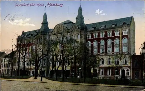 Ak Hamburg Mitte Altstadt, Gewerkschaftshaus