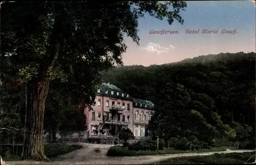Ak Maria Laach, Blick auf das Maria Laach Hotel, Laachersee