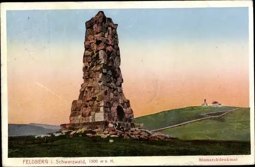 Ak Feldberg im Schwarzwald, Bismarckdenkmal