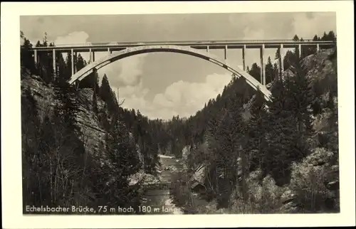 Foto Ak Rottenbuch in Oberbayern, Echelsbacher Brücke