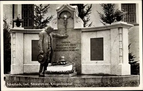 Ak Bad Rippoldsau Schapbach im Schwarzwald, Kriegerdenkmal