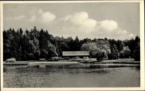 Ak Kollow in Lauenburg, Wasseransicht, Kurheim