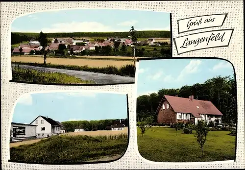 Ak Langenfeld in der Eifel, Ortsansichten, Laden, Wohnhäuser