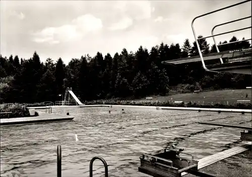 Ak Diemelstadt in Hessen, Freibad