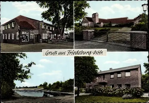 Ak Friedeburg Ostfriesland, Laden, Hotel Deutsches Haus