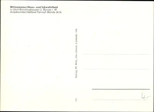 Ak Randringhausen Bünde in Ostwestfalen, Freilichtbühne, Kurhaus Ernstmeier, Kirche