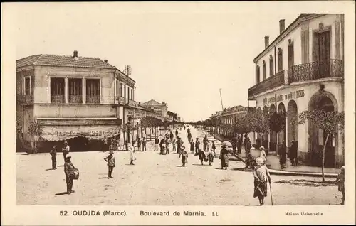 Ak Oudjda Oujda Marokko, Boulevard de Marnia