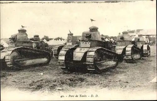 Ak Parc de Tanks, Französische Panzer
