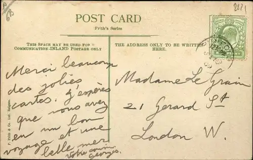 Ak Farnham Surrey England, Parish Church