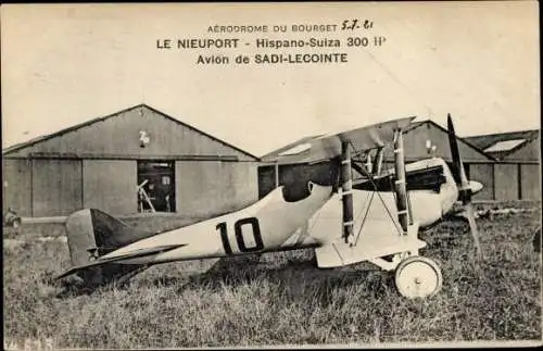 Ak Le Bourget Seine Saint Denis, Aerodrome, Le Nieuport, Avion de Sadi Lecointe