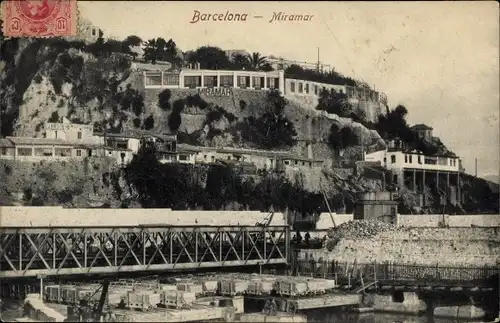 Ak Barcelona Katalonien Spanien, Miramar