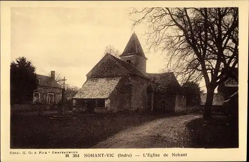 Ak Nohant Vic Indre, L'Eglise