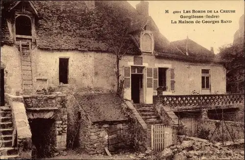 Ak Gargilesse Indre, La Maison de Georges Sand