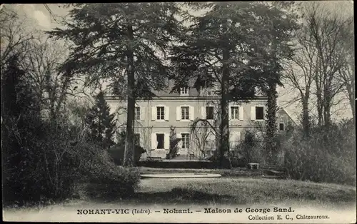 Ak Nohant Vic Indre, Maison de George Sand