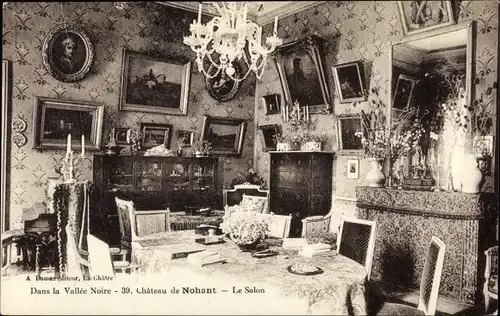 Ak Nohant Vic Indre, Le Chateau, Le Salon