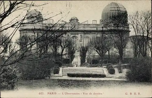 Ak Paris XIV. Arrondissement Observatoire, Observatoire de Paris, Vue de derriere