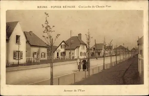 Ak Reims Marne, Foyer Remois, Avenue de l'Yser