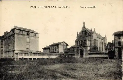 Ak Paris XIV. Arrondissement Observatoire, Hopital Saint Joseph, Vue d'ensemble