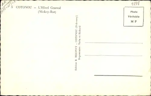 Ak Cotonou Benin, L'Hotel Central