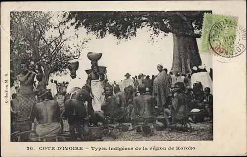 Ak Elfenbeinküste, Types indigenes de la region de Koroko