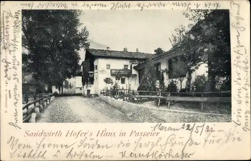 Ak Sankt Leonhard in Passeier San Leonardo in Passiria Südtirol, Sandwirth, Hofers Haus