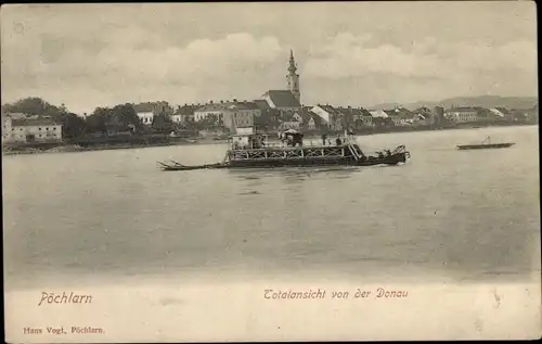 Ak Pöchlarn in Niederösterreich, Fähre über die Donau