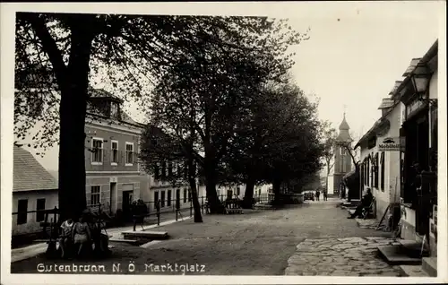 Foto Ak Gutenbrunn Niederösterreich, Marktplatz