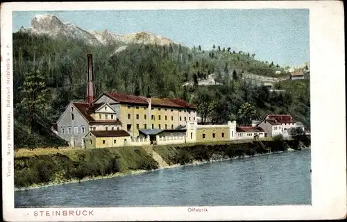 Ak Zidani Most Steinbrück Slowenien, Ölfabrik