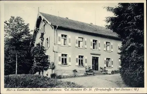 Ak Steinen in Baden Schwarzwald, Kur- und Gasthaus Stalten