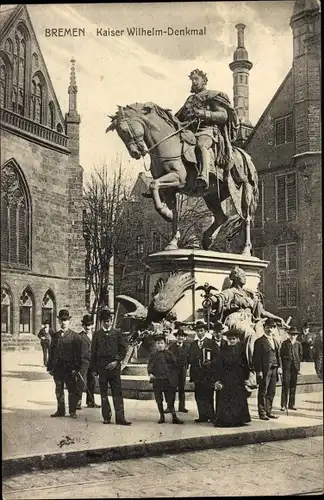 Ak Hansestadt Bremen, Kaiser Wilhelm Denkmal