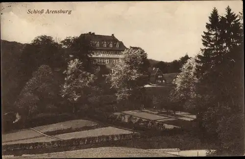 Ak Steinbergen Rinteln in Niedersachsen, Schloss Arensburg