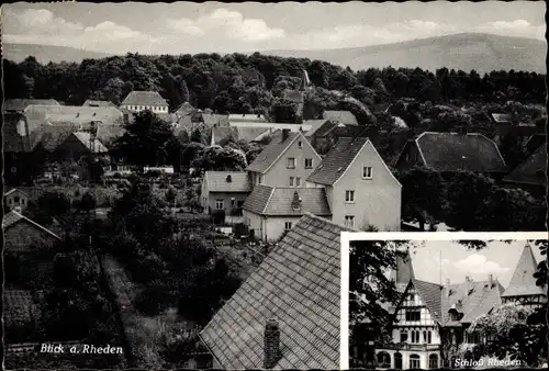 Ak Rheden Gronau an der Leine, Teilansicht, Schloss Rheden