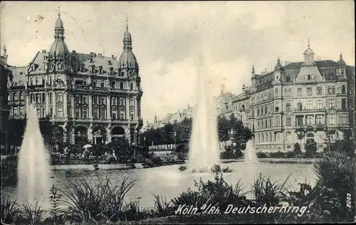 Ak Köln am Rhein, Partie am Deutschen Ring