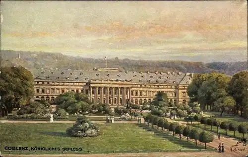 Künstler Ak Beraud, N., Koblenz am Rhein, Königliches Schloss