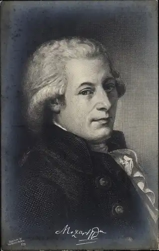 Ak Komponist Wolfgang Amadeus Mozart, Portrait