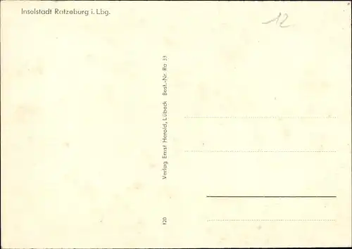 Ak Ratzeburg im Herzogtum Lauenburg, Am Großen Ratzeburger See