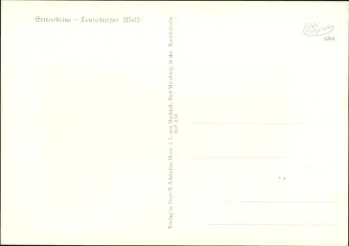 Ak Horn Bad Meinberg im Teutoburger Wald Westfalen, Externsteine