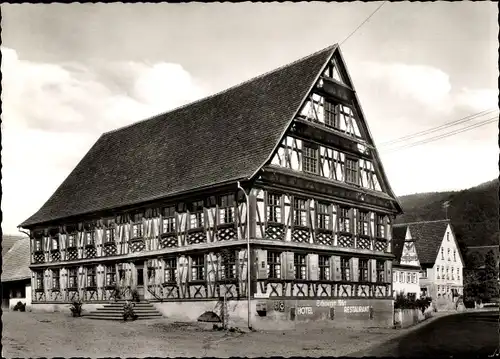 Ak Steinach im Kinzigtal Schwarzwald, Gasthof "Schwarzer Adler"